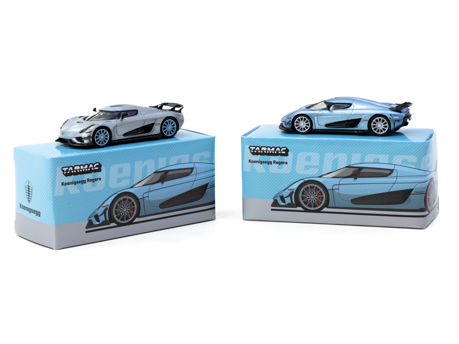 1/64 Koenigsegg Regera Light Blue Metallic - Tarmac Works GLOBAL64