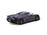 Tarmac Works 1/64 Koenigsegg Regera Purple Carbon Fiber / Gold Accents Special Edition - GLOBAL64