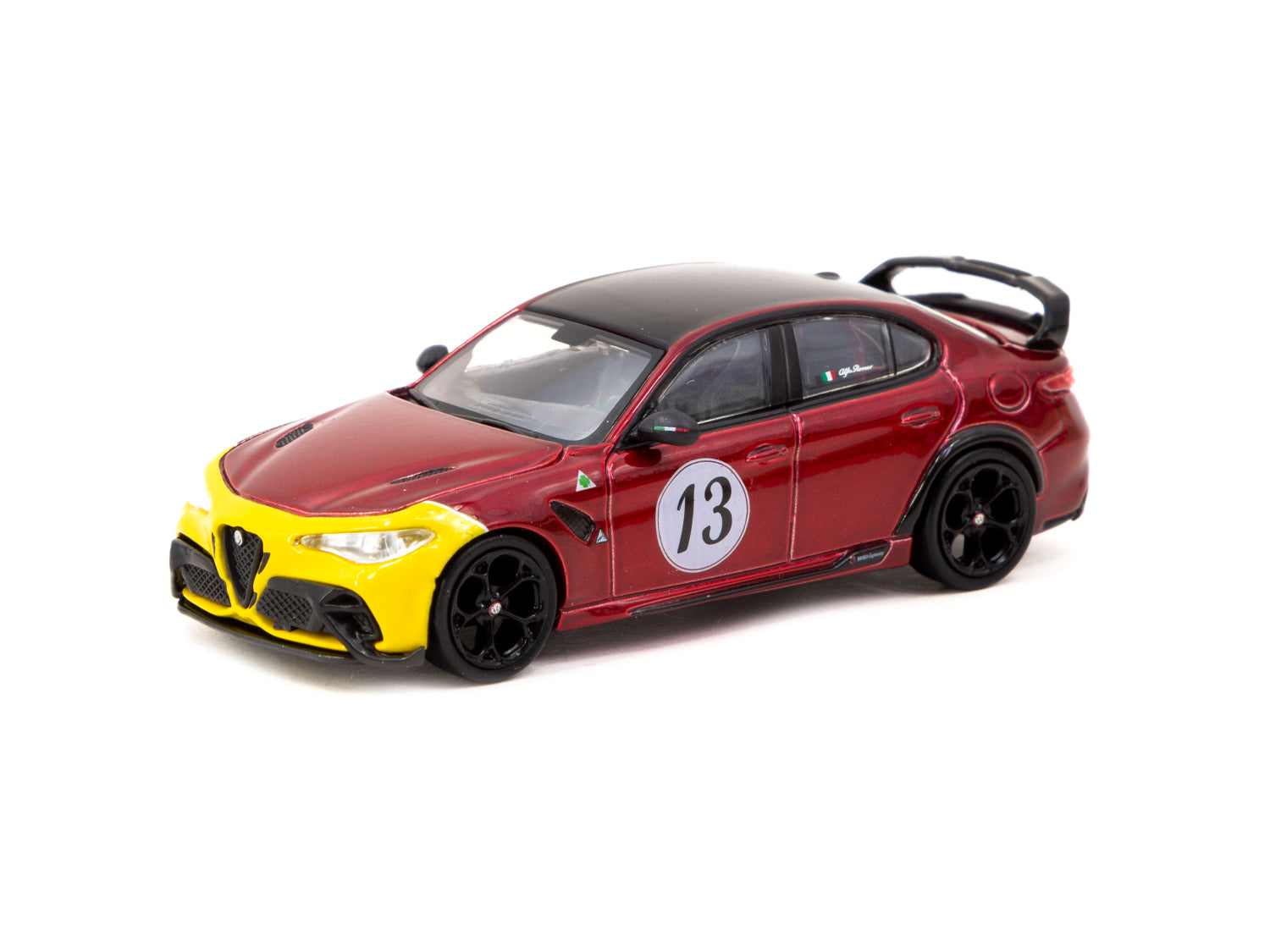 1/64 Alfa Romeo Giulia GTAm Red/Yellow -Tarmac Works GLOBAL64