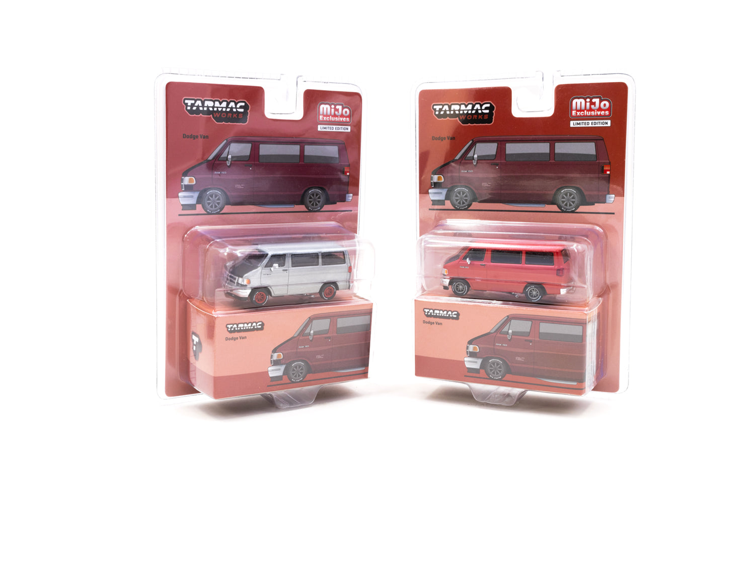 1/64 Dodge Van Red - Tarmac Works GLOBAL64