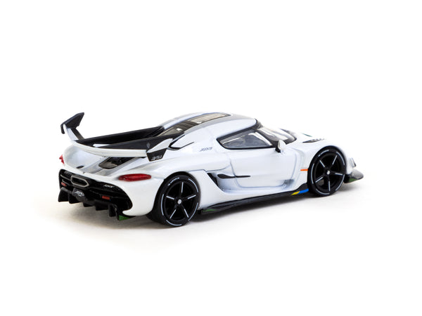 Tarmac Works 1/64 Koenigsegg Jesko Attack White with Tarmac Cards - La