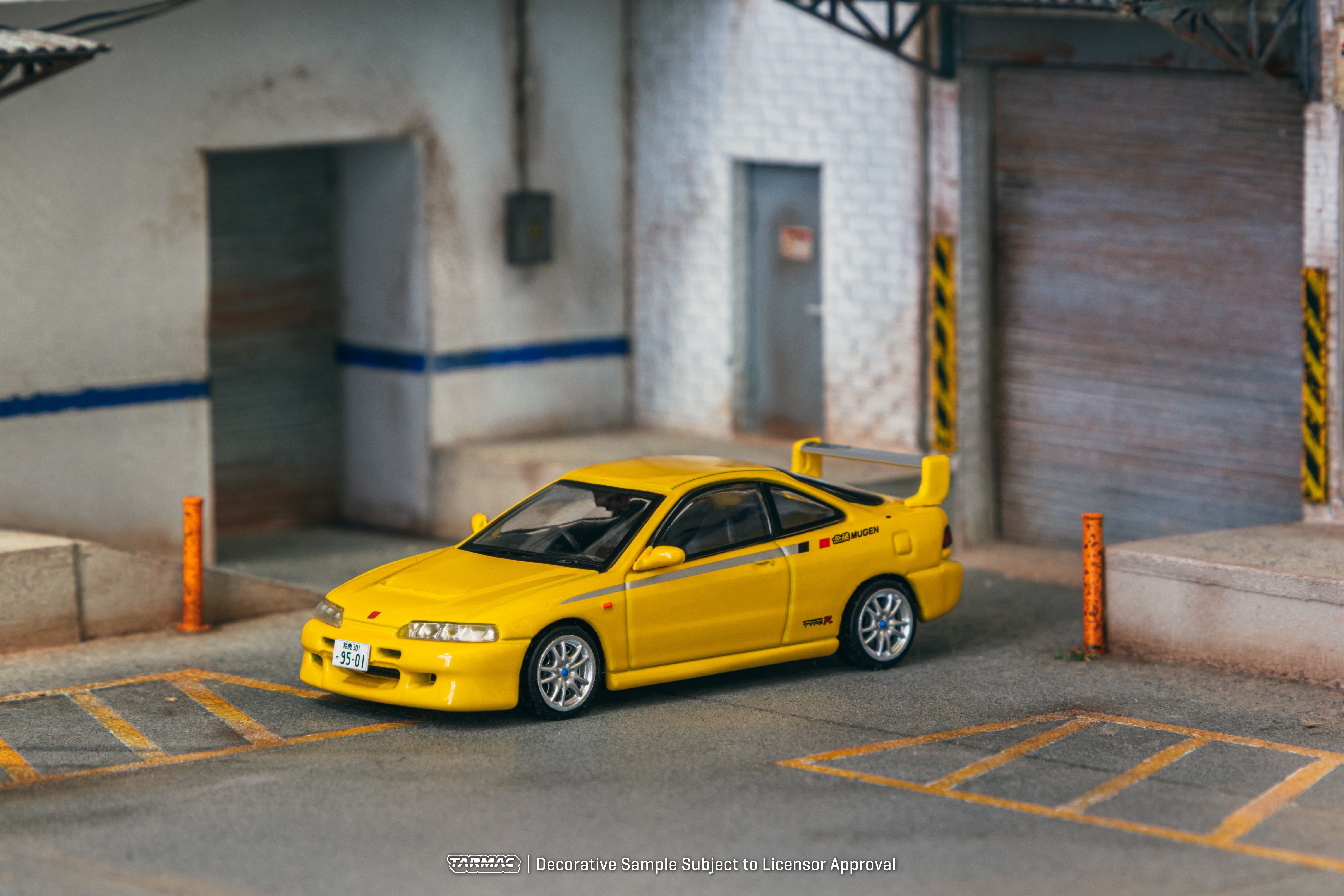 1/64 Honda Integra TYPE R DC2 MUGEN Sunlight Yellow - Tarmac Works GLO