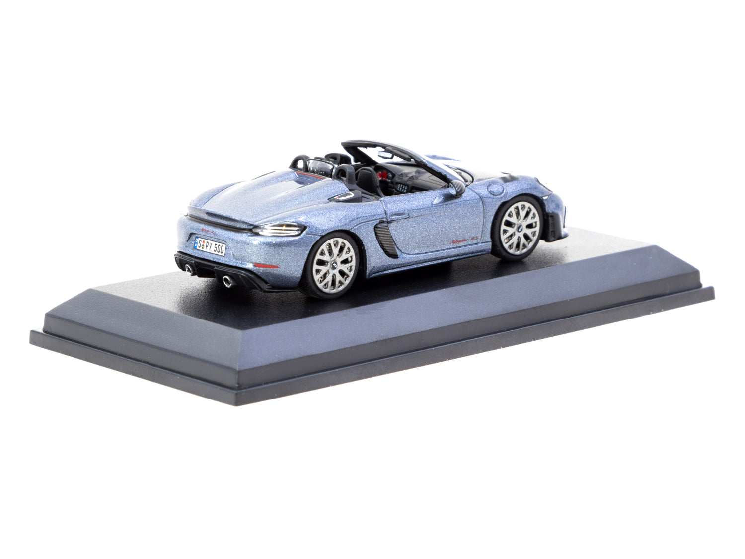 1/64 Porsche 718 Spyder RS Vanadium Grey Metallic - Tarmac Works X Minichamps COLLAB64