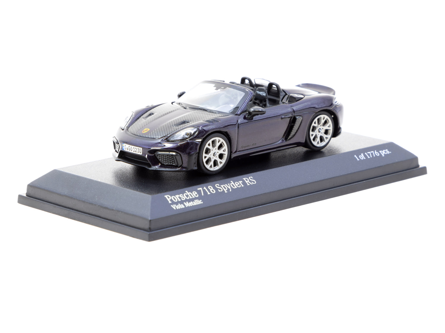 1/64 Porsche 718 Spyder RS Viola Metallic - Tarmac Works X Minichamps COLLAB64