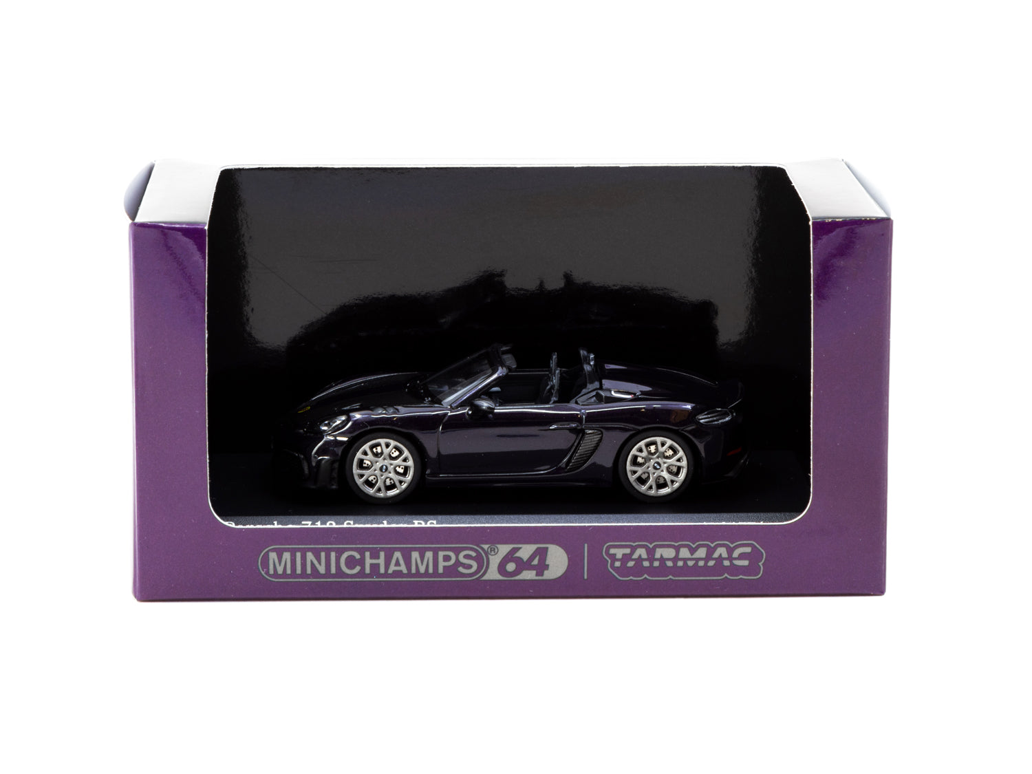 1/64 Porsche 718 Spyder RS Viola Metallic - Tarmac Works X Minichamps COLLAB64