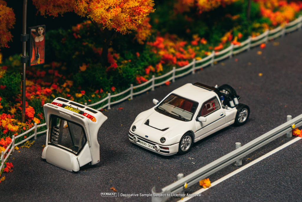 Tarmac Works 1/64 Ford RS200 White - HOBBY64+