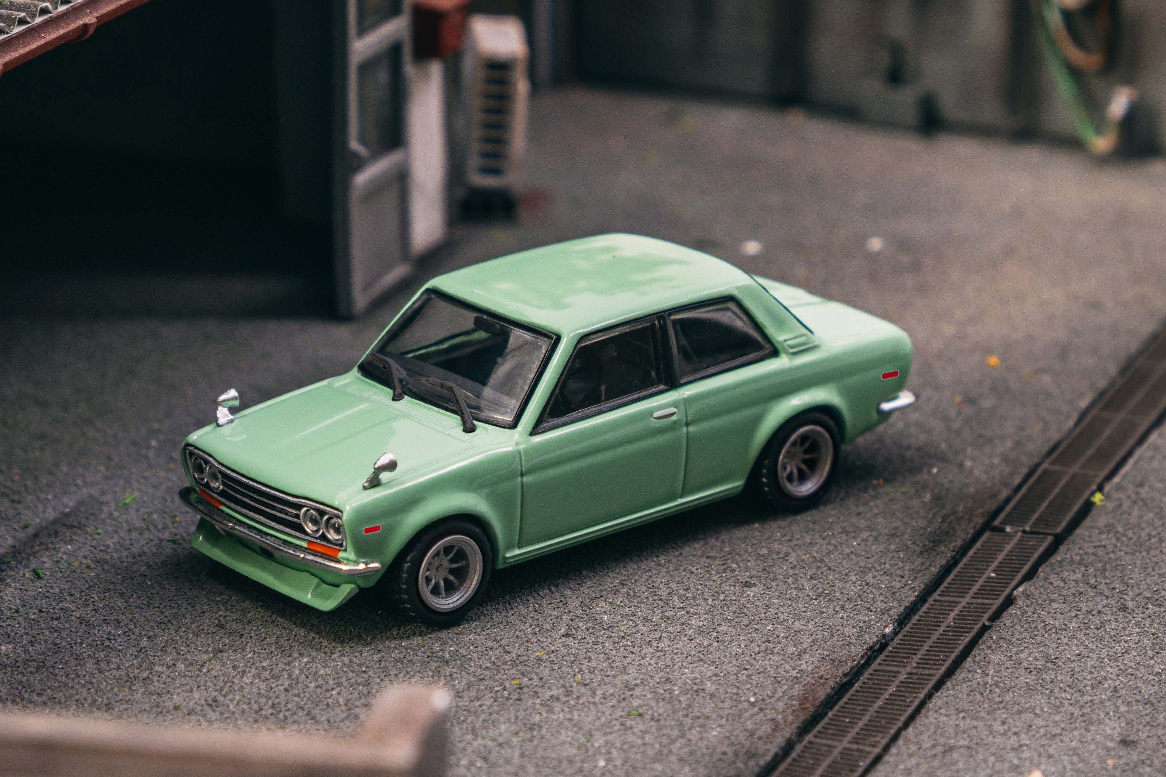 1/64 Datsun 510 Light Green - Tarmac Works ROAD64