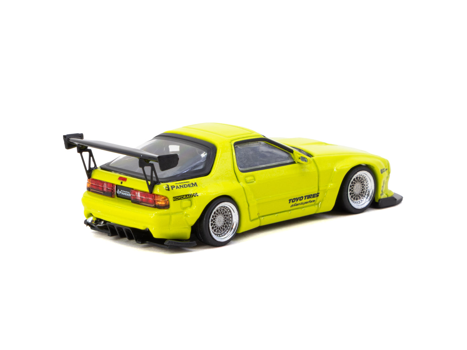 1/64 Pandem Mazda RX-7 FC3S Yellow - Tarmac Works ROAD64