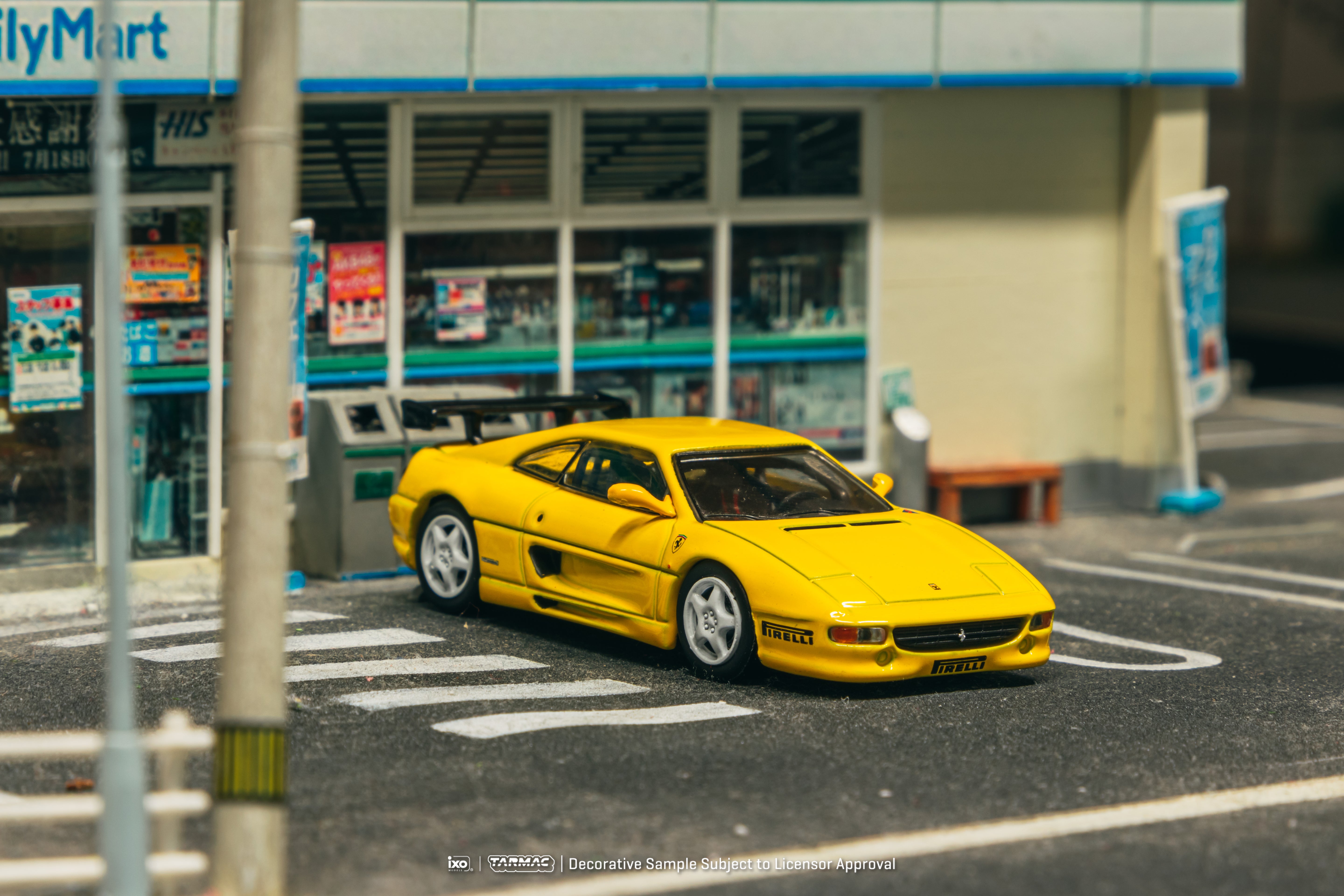 1/64 Ferrari F355 Challenge Yellow - Tarmac Works X iXO Models ROAD64