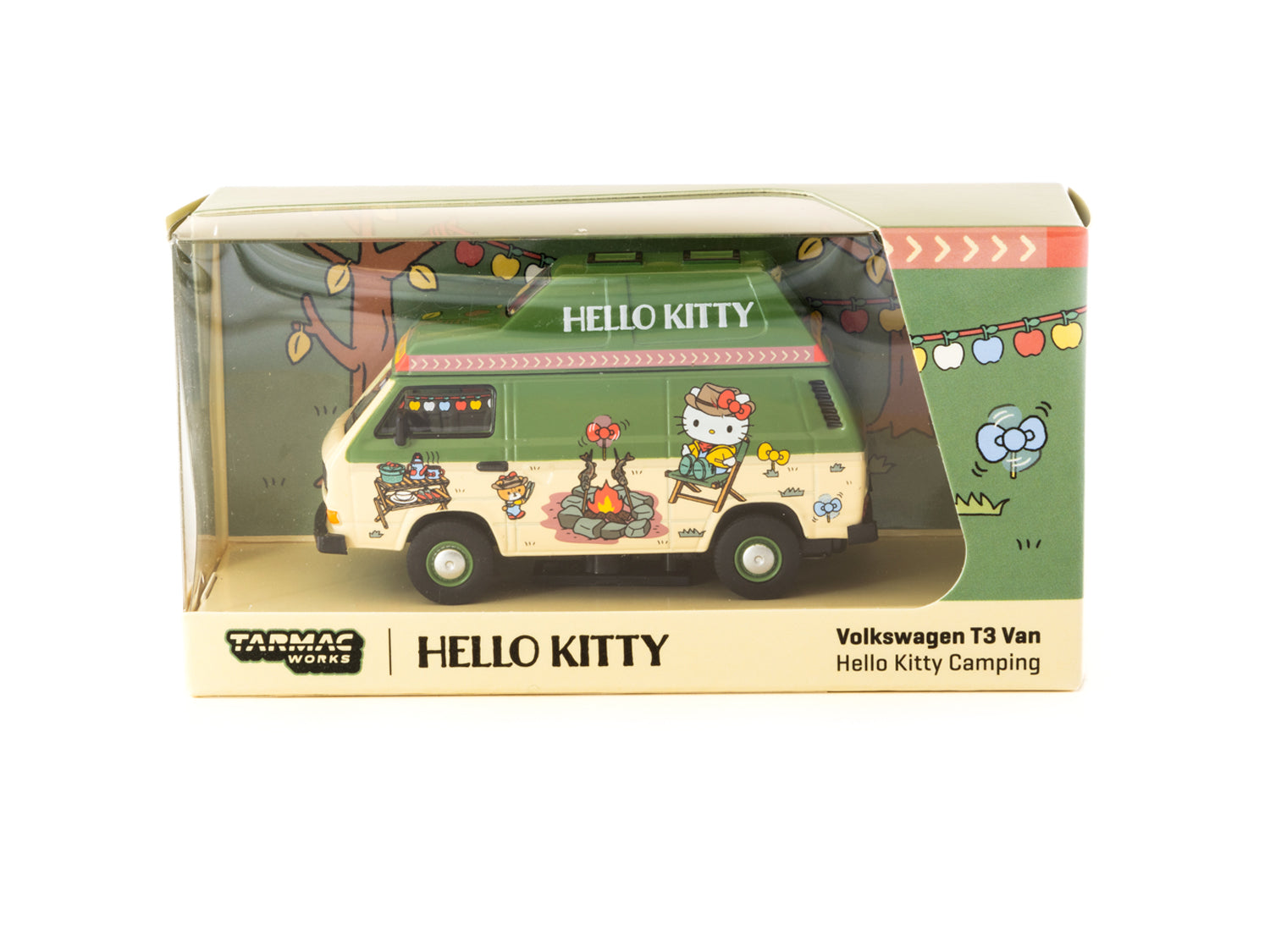 1/64 Volkswagen T3 Van Hello Kitty Camping - Tarmac Works x Schuco COLLAB64