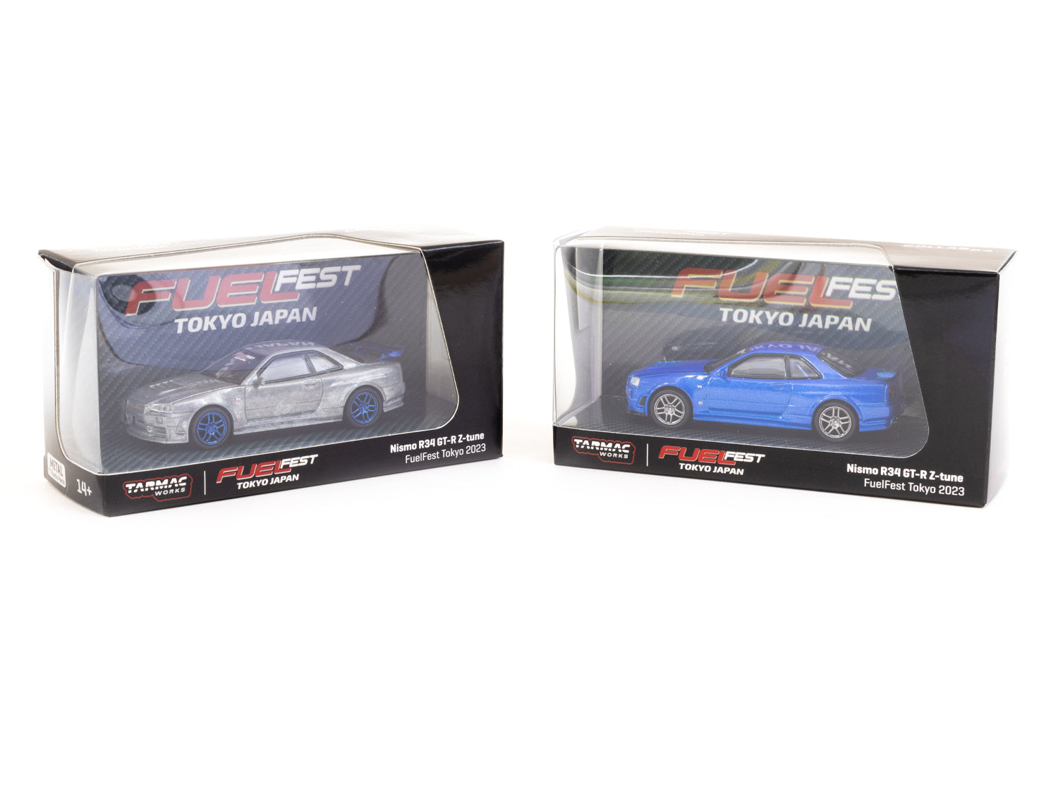 1/64 Nismo R34 GT-R Z-tune FuelFest Tokyo 2023 - Tarmac Works X Schuco COLLAB64