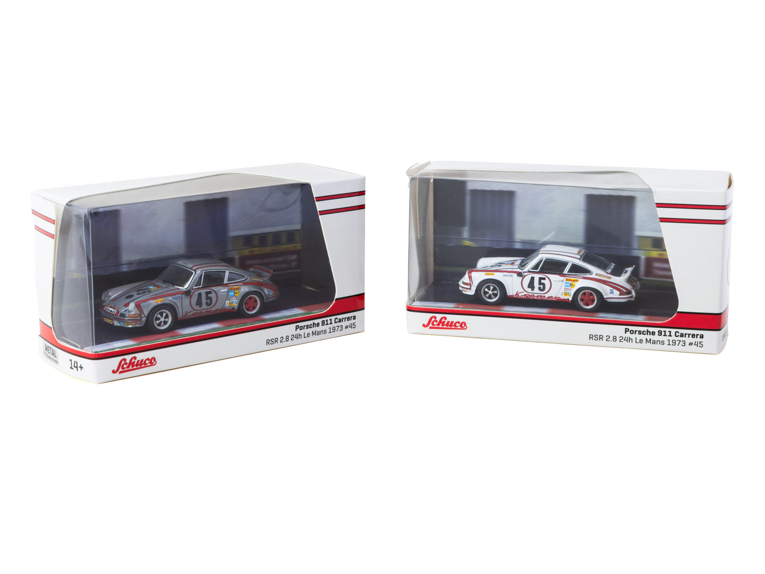 1/64 Porsche 911 Carrera RSR 2.8 24h Le Mans 1973 #45 Winner - Schuco X Tarmac Works COLLAB64
