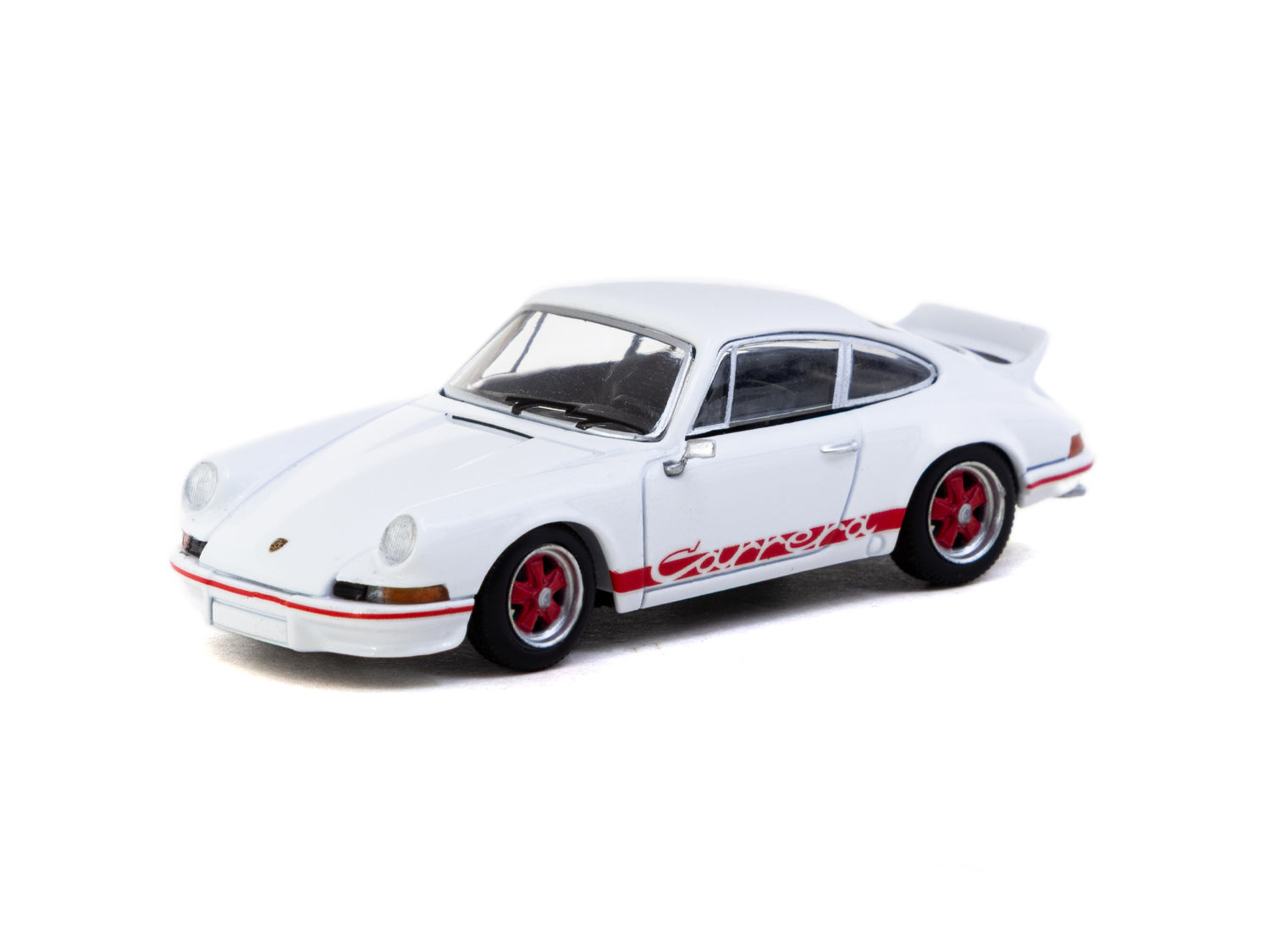 1/64 Porsche 911 Carrera RS 2.7 Lightweight White/Red - COLLAB64 Schuco x Tarmac Works