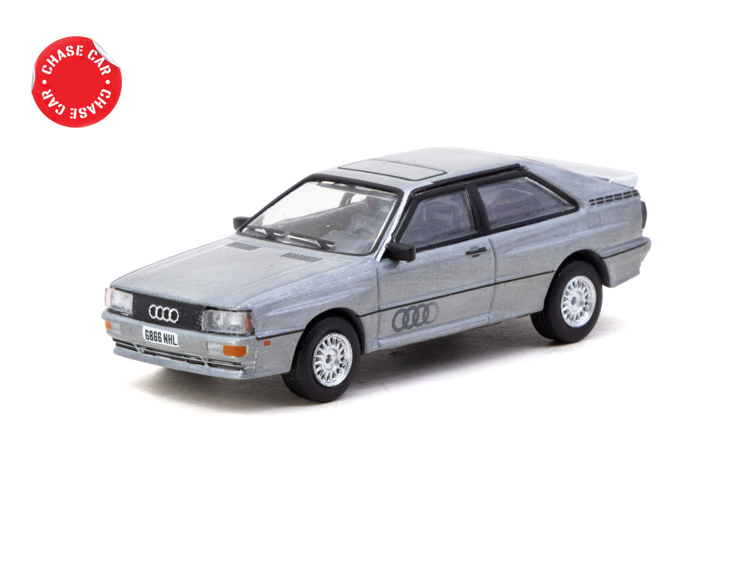 1/64 Audi Quattro Silver - Schuco X Tarmac Works COLLAB64
