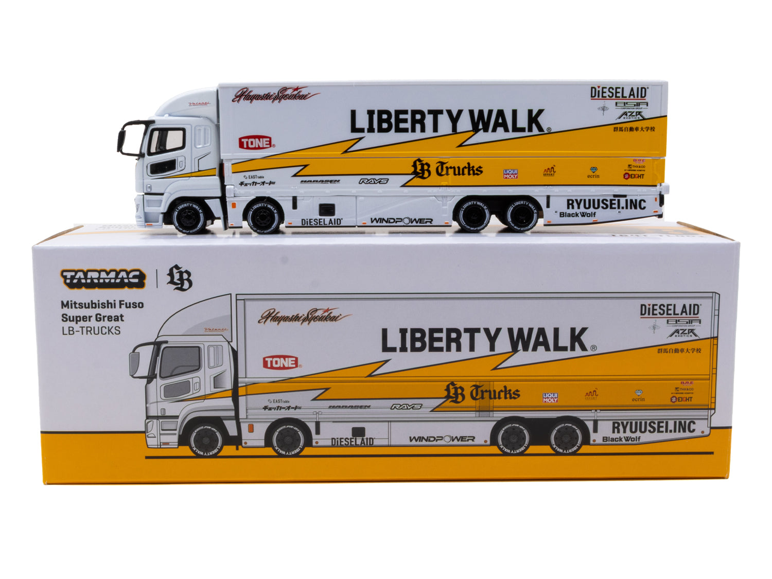 1/64 Mitsubishi Fuso Super Great LB-TRUCKS - Tarmac Works TRUCK64
