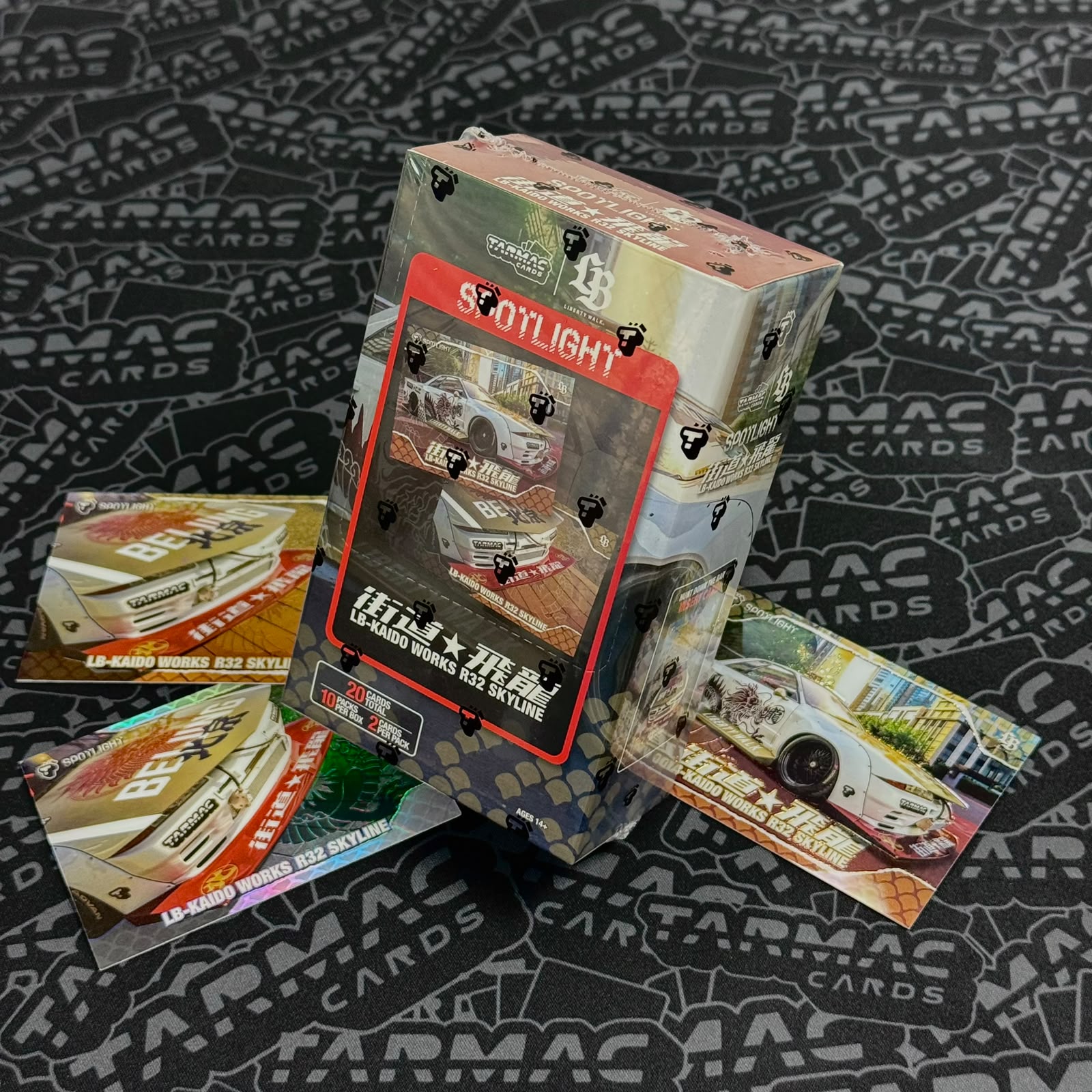 Spotlight - LB-Kaido Works Nissan R32 Skyline "Flying Dragon ι£ιΎ" - Tarmac Cards (Box)