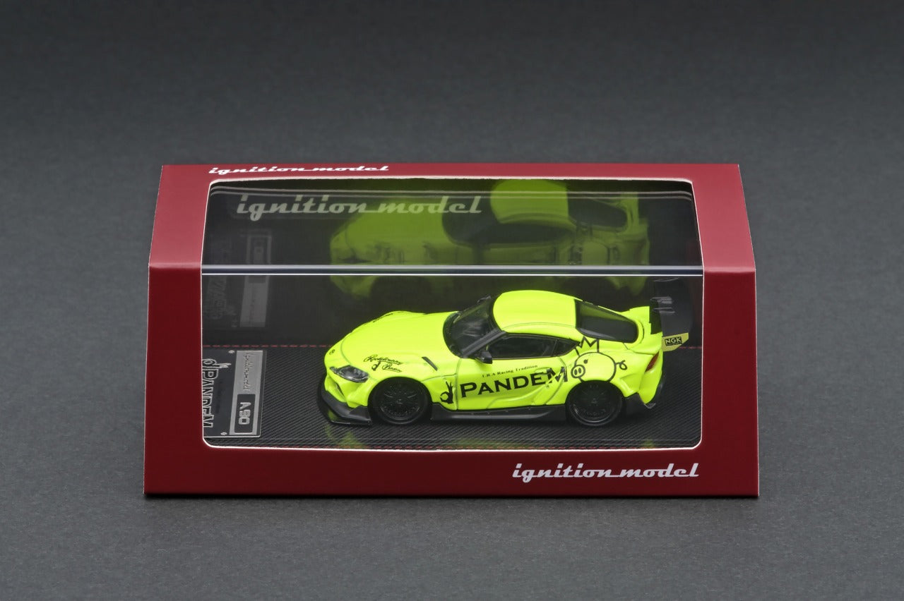 1/64 PANDEM Supra (A90) Yellow Green - Ignition Model