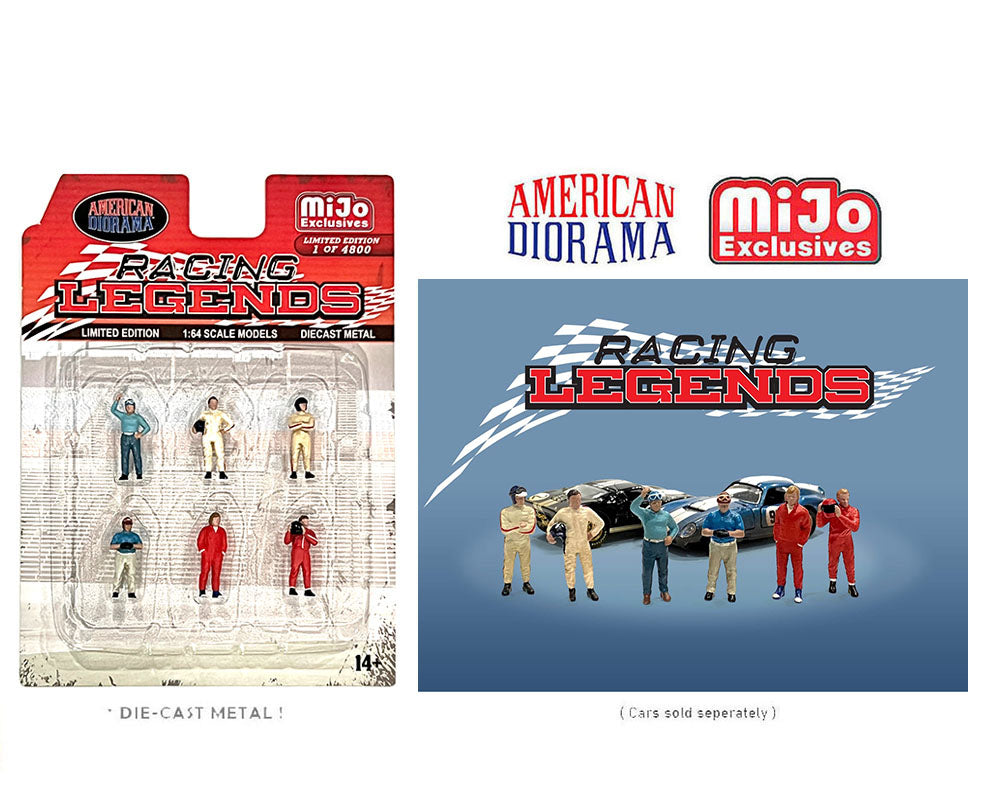 American Diorama 1/64 Figures Set - Racing Legends - MIJO