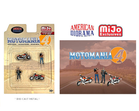 American Diorama 1/64 Figures Set - Motomania 4 - MIJO Exclusives
