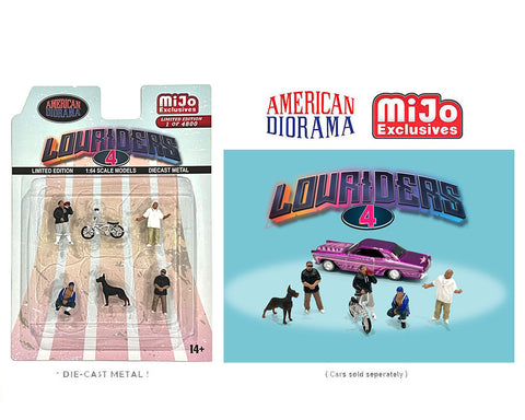 American Diorama 1/64 Figures Set - Lowriders 4 - MIJO Exclusives