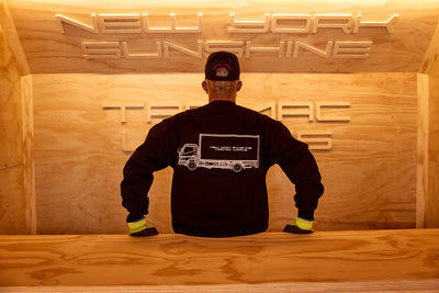 Box Truck Black Crewneck - Tarmac Works x New York Sunshine