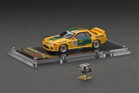 Ignition Model 1/64 BP OIL TRAMPIO GT-R (#11) 1993 JTC With RB26 Engine GrA