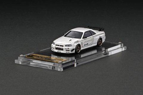Ignition Model 1/64 Nissan Skyline GT-R Mine's (R34) White