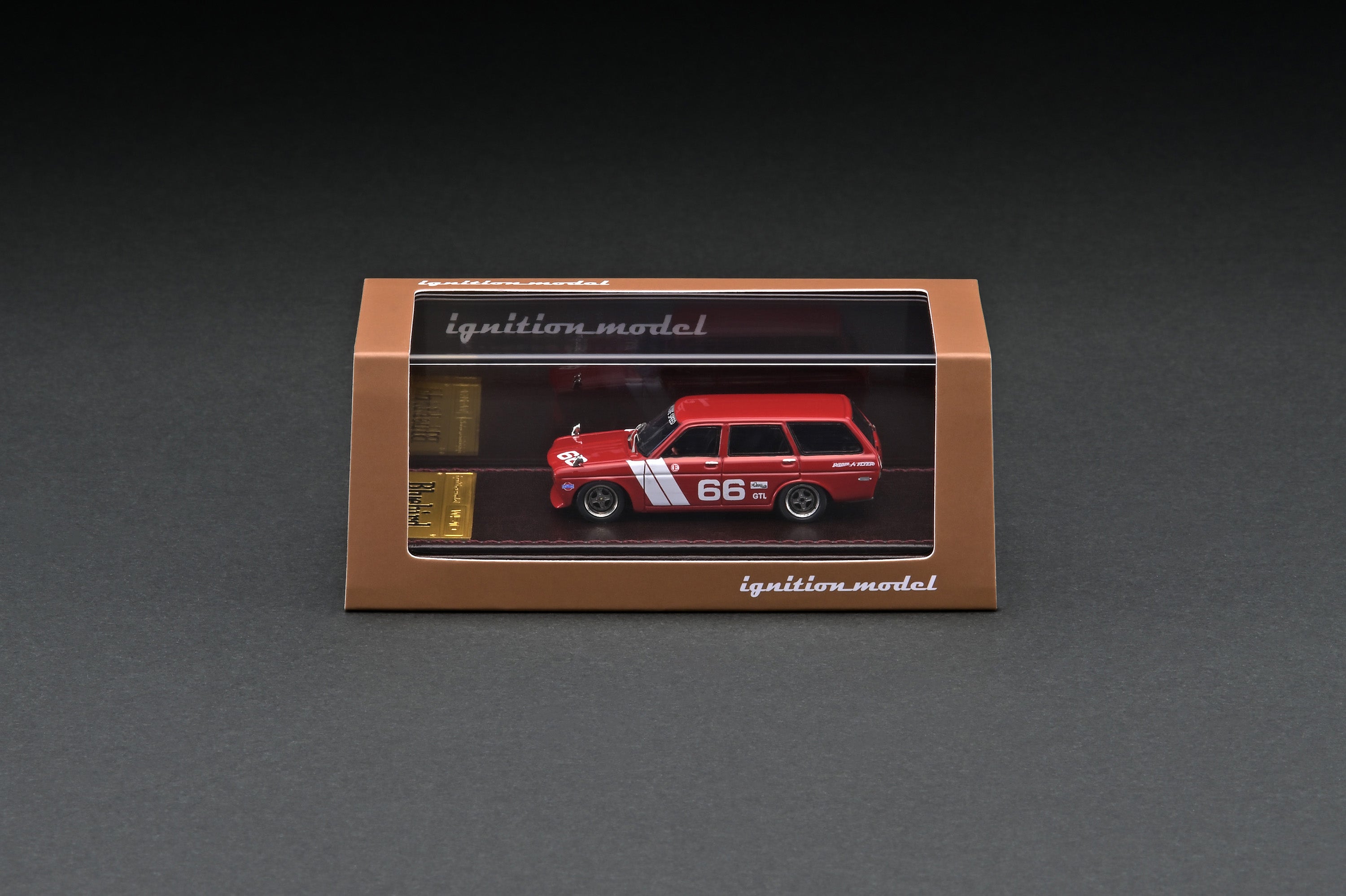 1/64 Datsun Bluebird (510) Wagon Red - Ignition Model – Tarmac Works