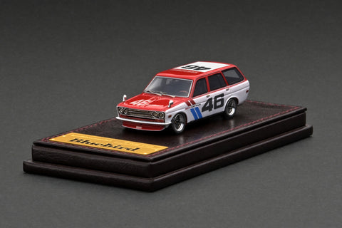 Ignition Model 1/64 Datsun Bluebird (510) Wagon Red/White