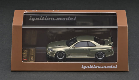 1/18 IGNITION MODEL NISSAN SKYLINE GTR R34 M-SPEC NUR SILICA BREATH 1/18 IGNITION MODEL NISSAN SKYLINE GTR R34 M-SPEC NUR SILICA BREATH