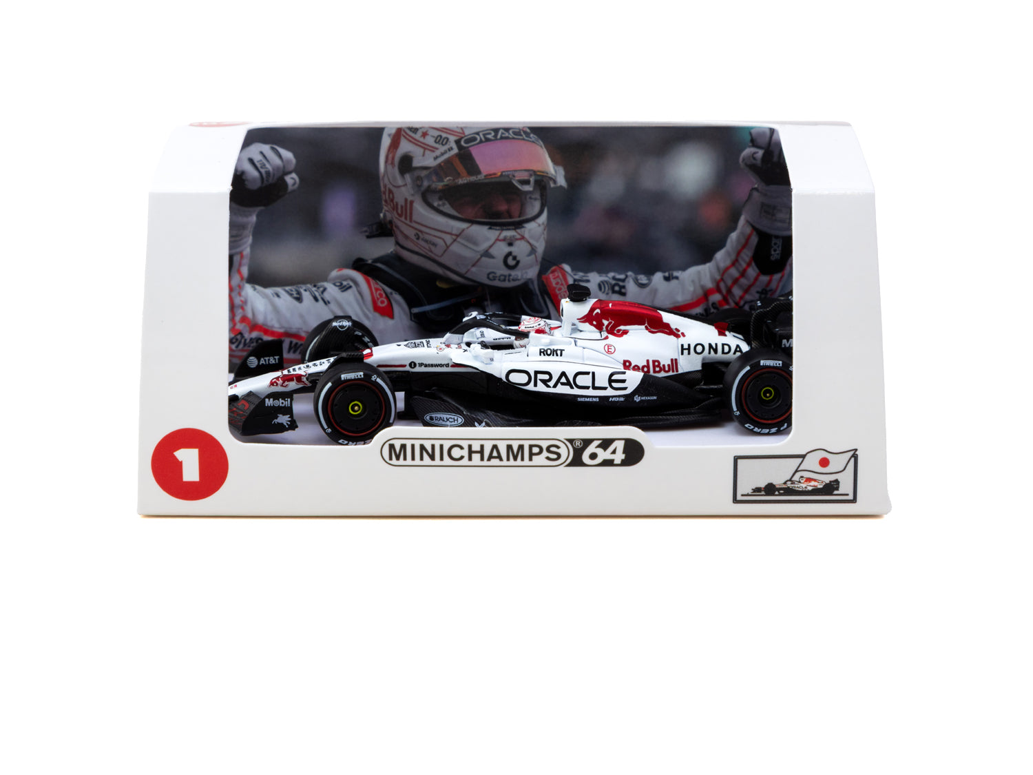 Minichamps 1/64 Oracle Red Bull Racing RB21 Max Verstappen - Winner Japanese GP 2025