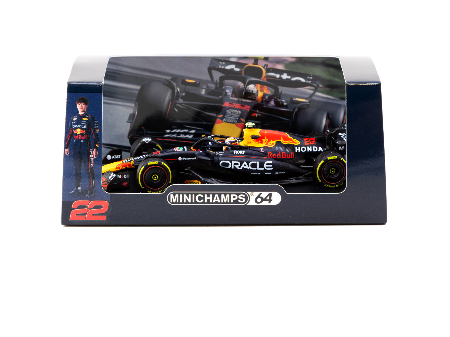 Minichamps 1/64 Oracle Red Bull Racing RB21 Yuki Tsunoda - 100th