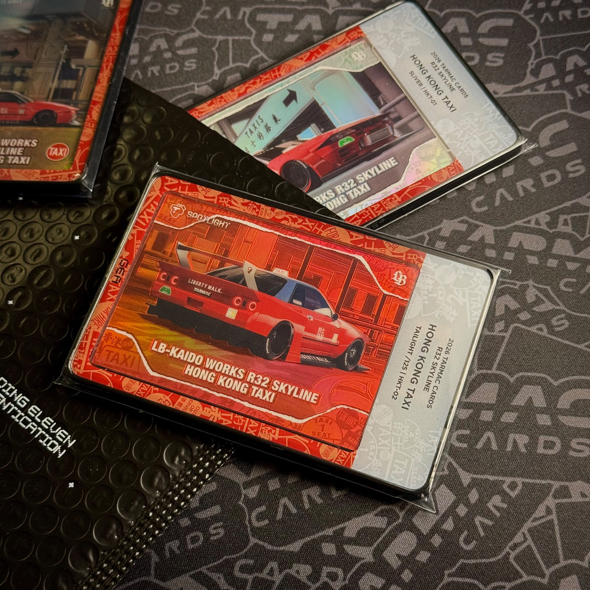 Graded Slab - Tarmac Cards Spotlight - LB-Kaido Works R32 Skyline Hong Kong Taxi - GEA x Tarmac Cards