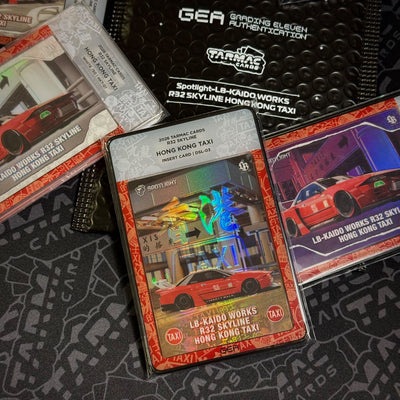 Graded Slab - Tarmac Cards Spotlight - LB-Kaido Works R32 Skyline Hong Kong Taxi - GEA x Tarmac Cards