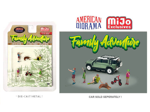 American Diorama 1/64 Figures Set - Family Adventure - MIJO Exclusives