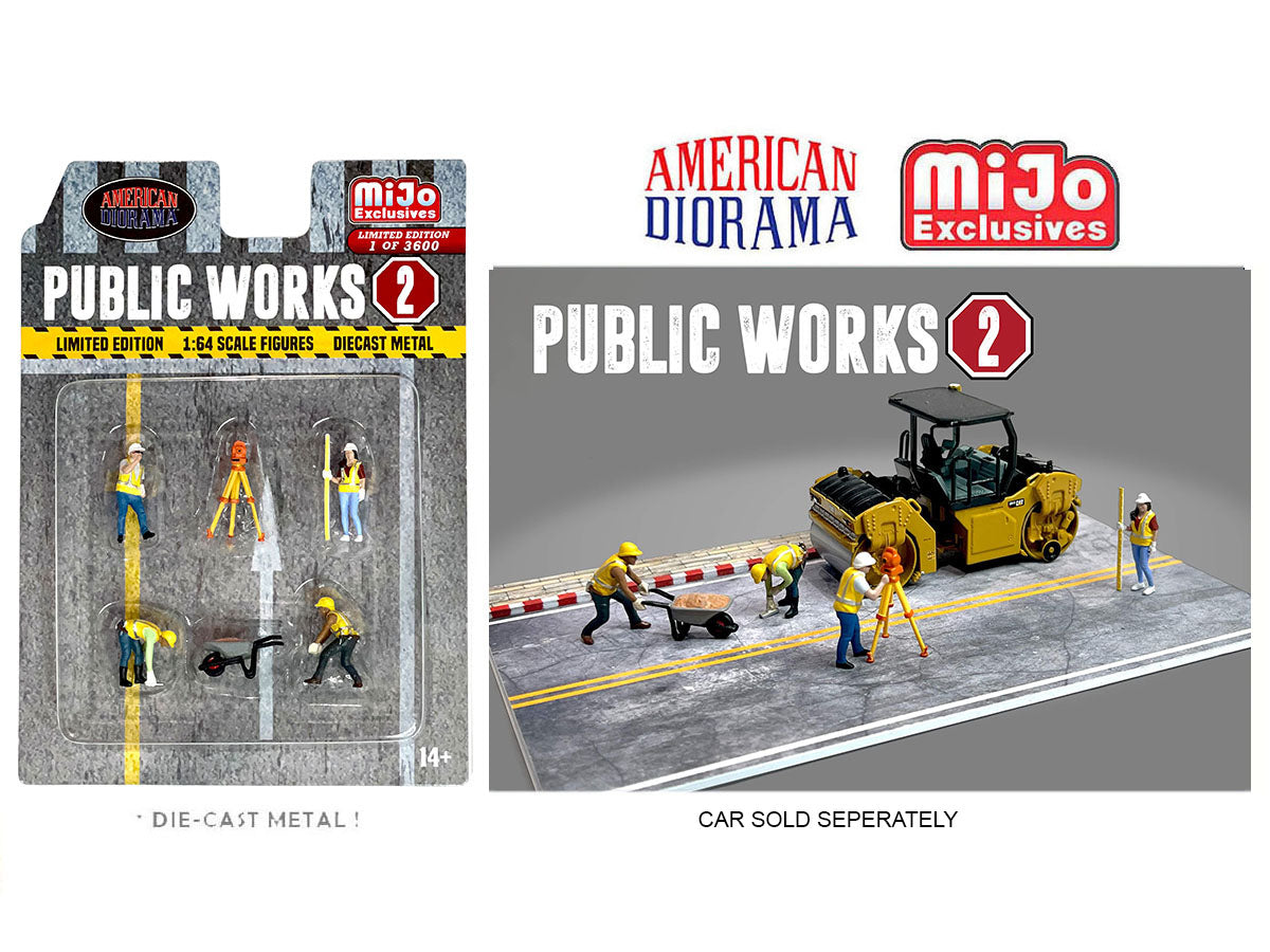 American Diorama 1/64 Figures Set - Public Works 2 - MIJO