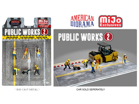 American Diorama 1/64 Figures Set - Public Works 2 - MIJO Exclusives