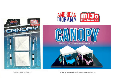 American Diorama 1/64 Figures Set - Canopy White - MIJO Exclusives