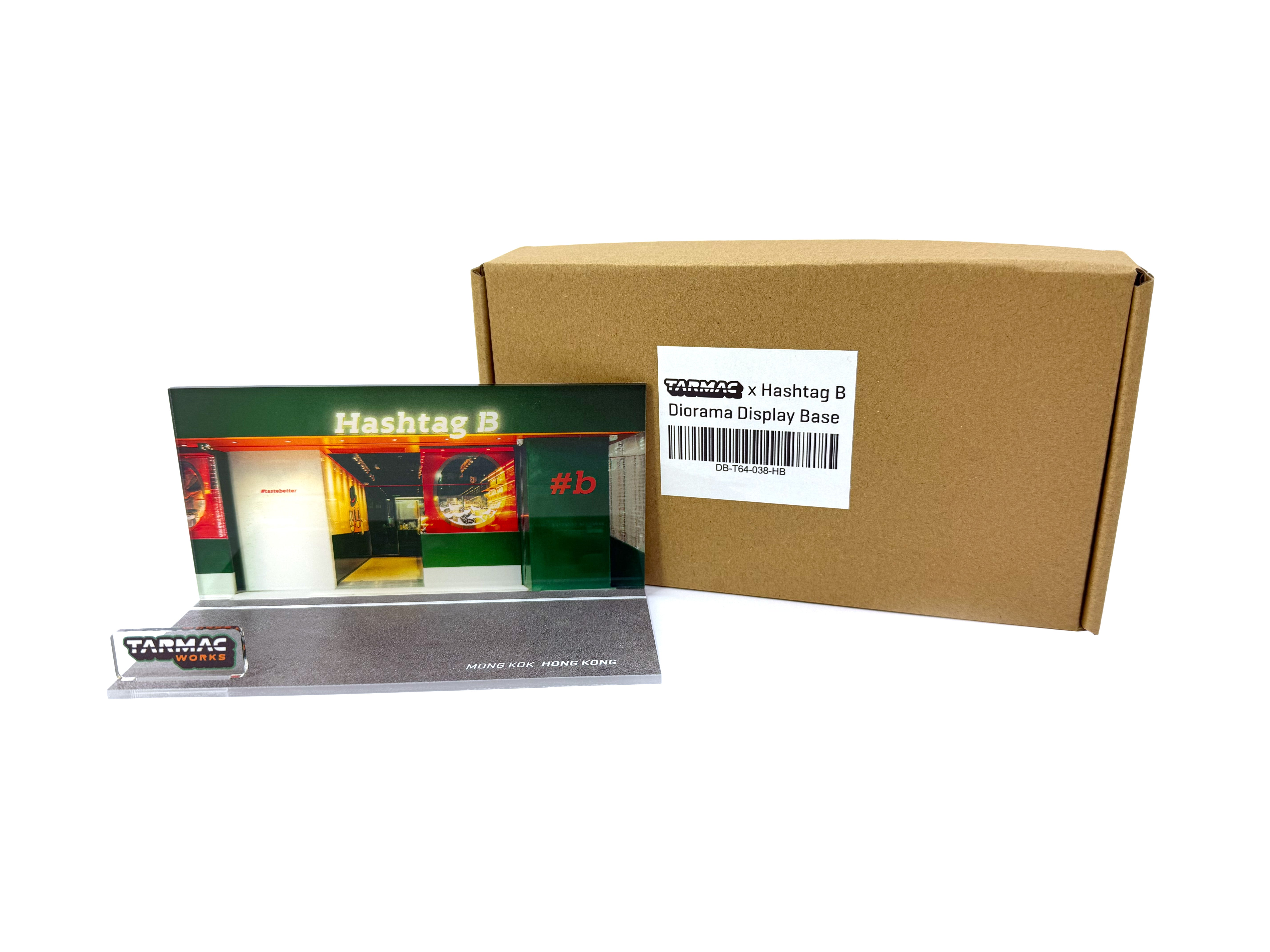 1/64 Toyota Hiace Widebody - Hashtag B Special Edition with Special Diorama Display Base – Tarmac Works HOBBY64