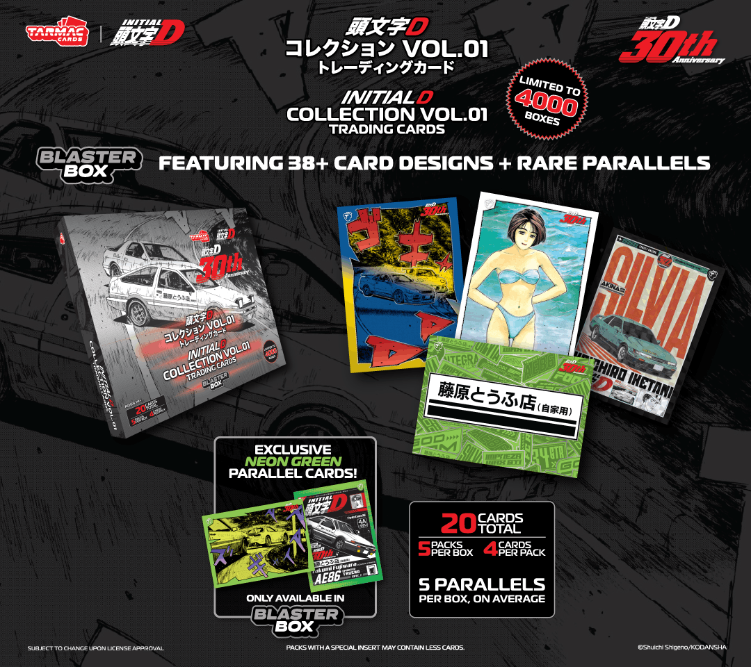 Initial D Collection Vol.01 - 30th Anniversary - Blaster Box (Inner Case) - Tarmac Cards