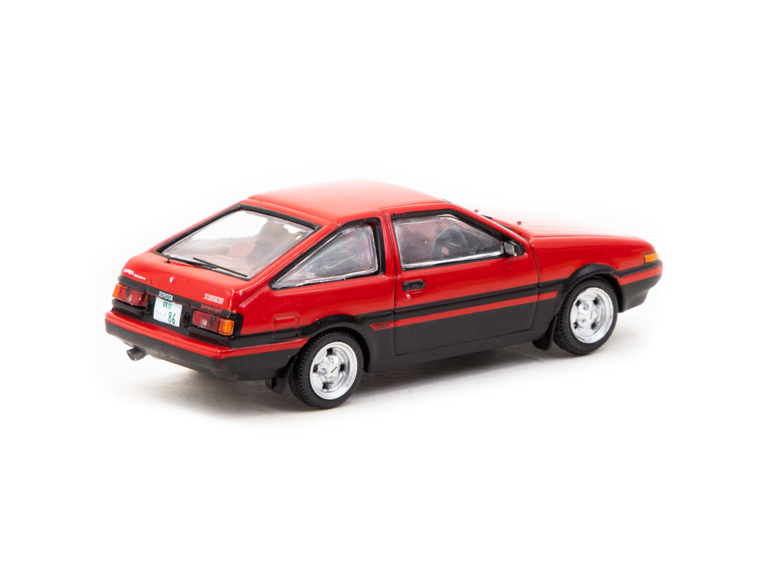 J Collection 1/64 Toyota Sprinter Trueno (AE86) Red/Black – Tarmac