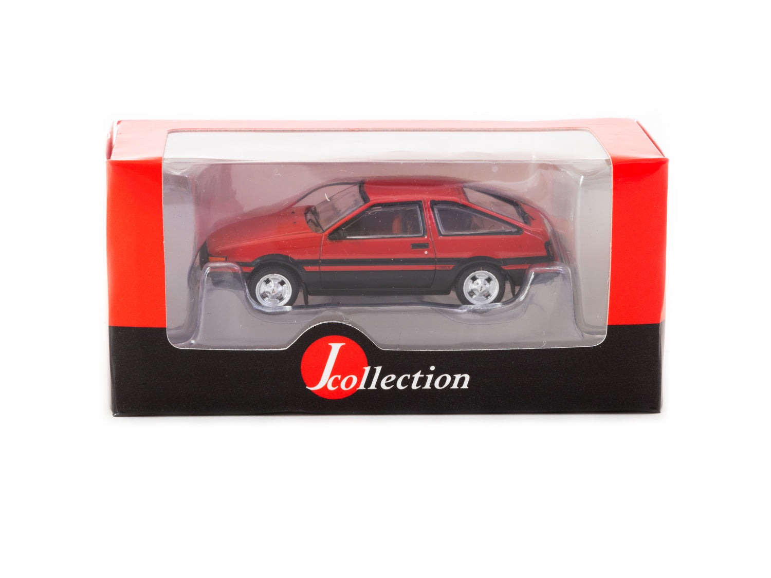 J Collection 1/64 Toyota Sprinter Trueno (AE86) Red/Black – Tarmac