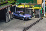 J Collection 1/64 Nissan Silvia S13 Blue/Grey - GLOBAL64