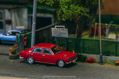J Collection 1/64 Datsun BLUEBIRD 1600SSS P510 Red - GLOBAL64