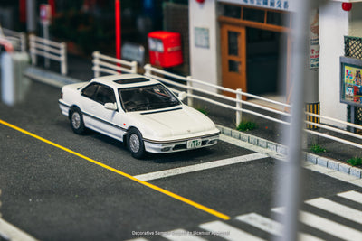 1/64 Honda Prelude (BA4) White - J Collection X Tarmac Works COLLAB64