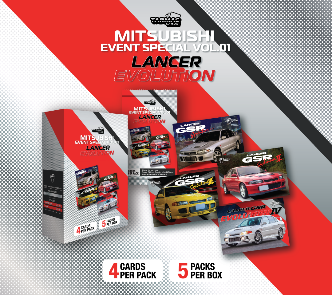 Event Special Mitsubishi Vol.01 - Lancer Evolution Box - Tarmac Cards