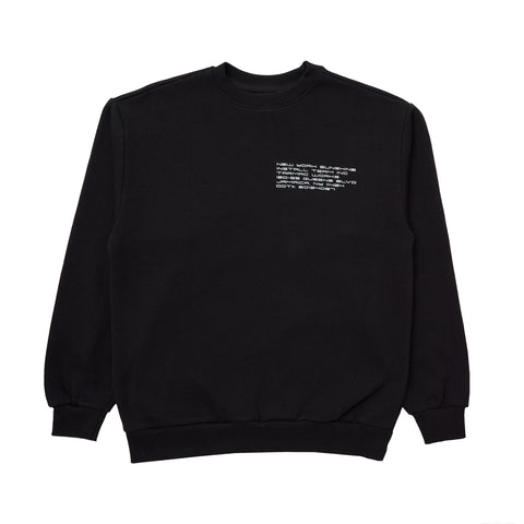 New York Sunshine x Tarmac Works Box Truck Black Crewneck