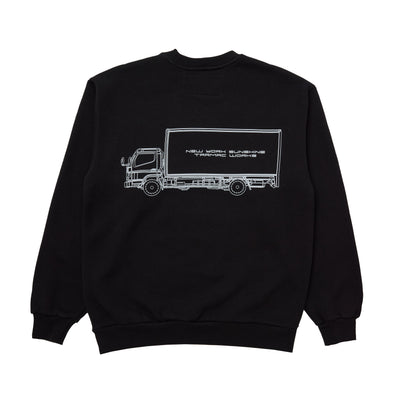 Box Truck Black Crewneck - Tarmac Works x New York Sunshine