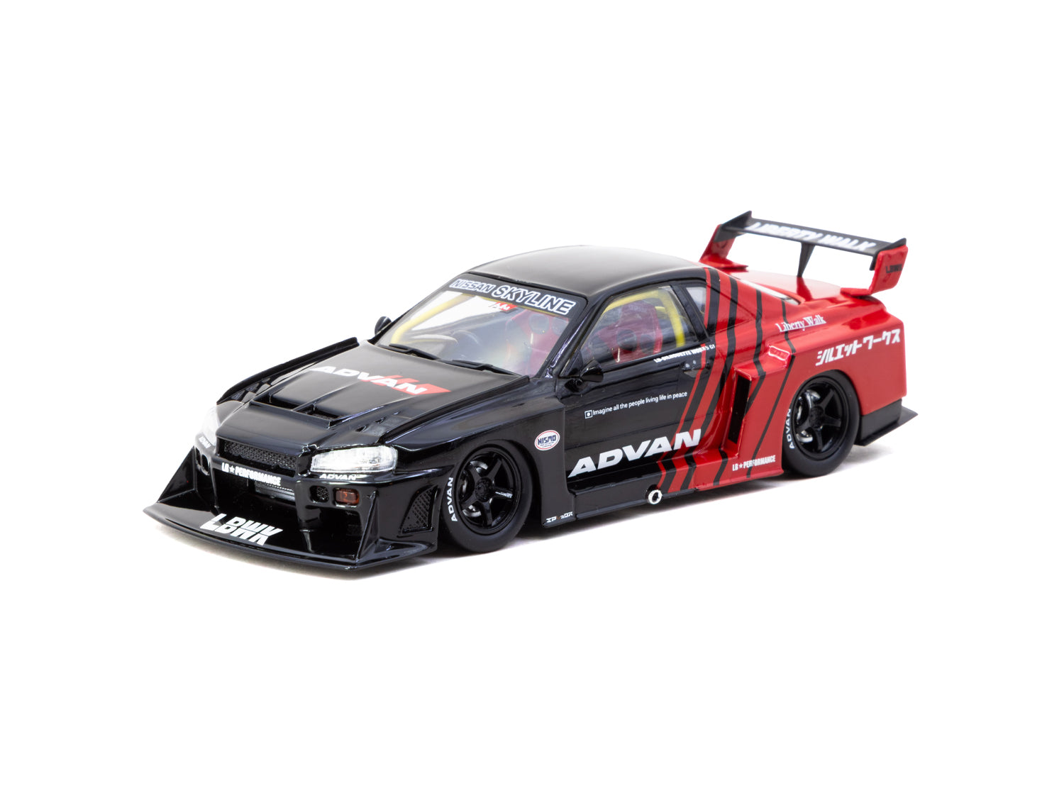 ミニカー LB-ER34 SUPER SILHOUETTE LIBERTY WALK 1/43 Liberty Walk LB-ER34 Super Silhouette SKYLINE ADVAN - Tarmac