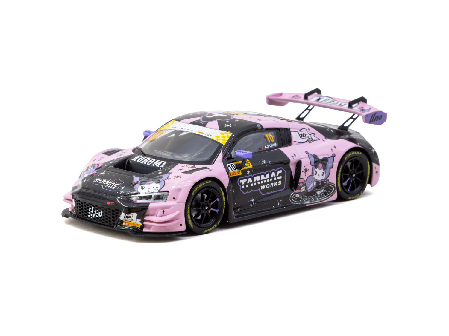 1/43 Audi R8 LMS GT3 evo II Macau GT Cup - FIA GT World Cup 2024 - Race Version #10 Uno Racing with A4 poster - Tarmac Works HOBBY43